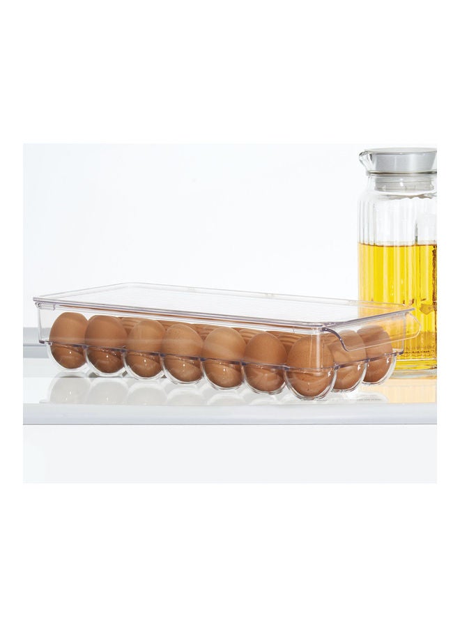 InterDesign 21-Cavity Fridge Egg Holder Clear 14.57inch  - Image 4