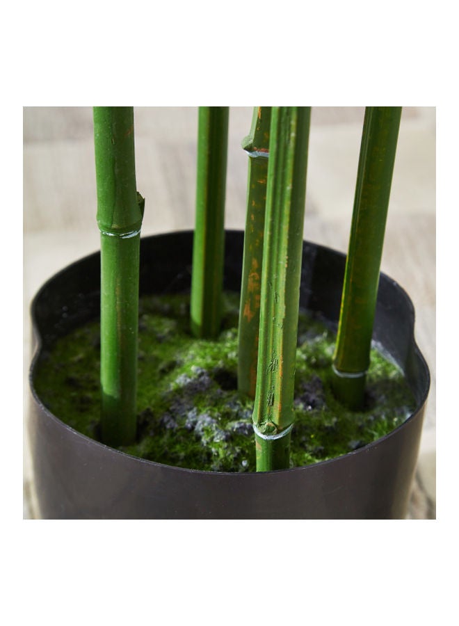 Home Box Artificial Bamboo Tree With Pot Green/Brown 155cm  - Image 3