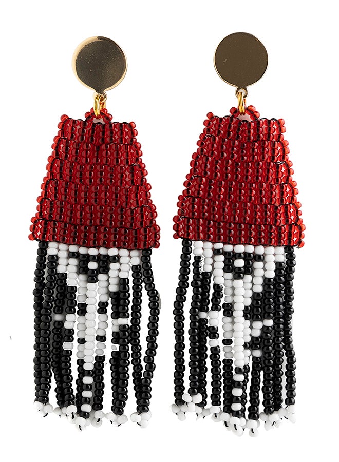 NINETY NINE BEADS - Handmade Beaded Plugin Earring - Image 1