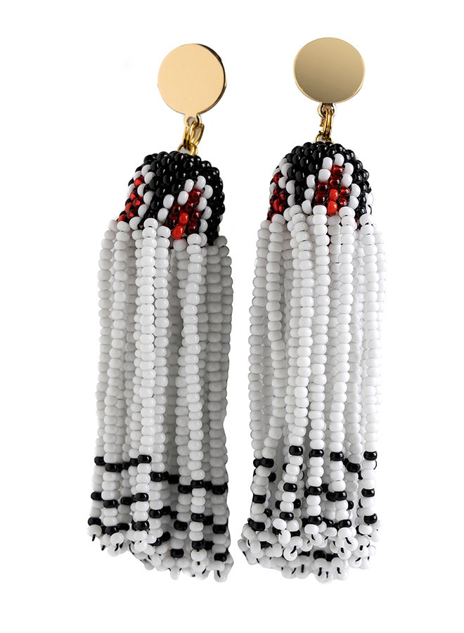 NINETY NINE BEADS - Handmade Beaded Plugin Earring - Image 1