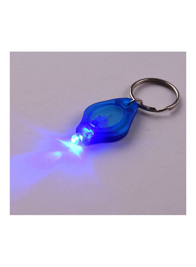 10-Piece Key Ring With LED Light Blue - Image 2