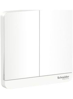 Schneider Avatar On Two Gang One Way Switch White 8.6x3.42cm 
