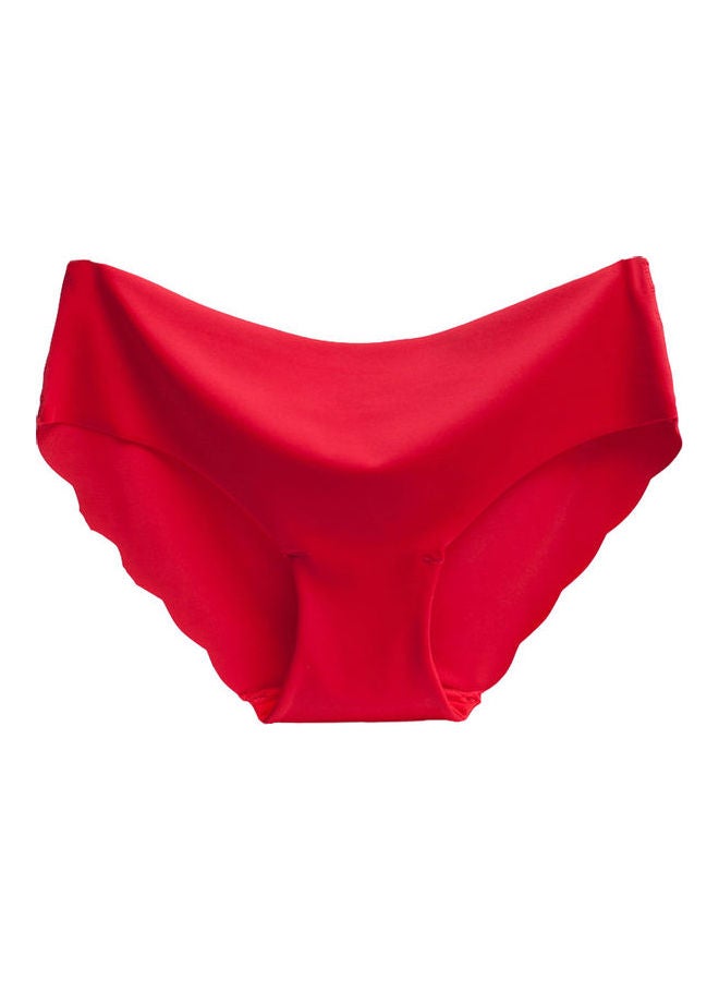 Solid Seamless Panty Red