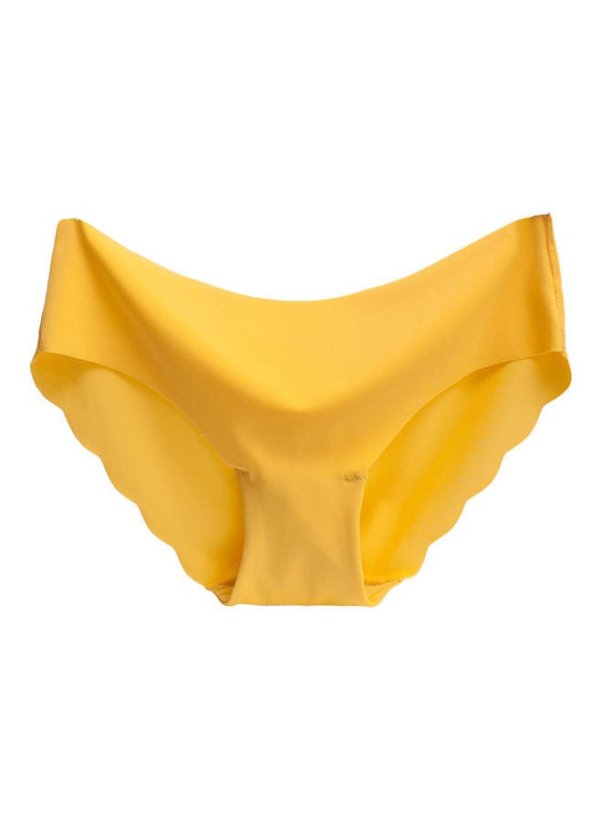 Solid Seamless Panty Yellow 
