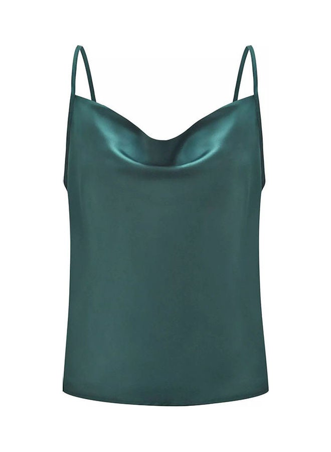 Solid Backless Tank Top Green  - Image 1