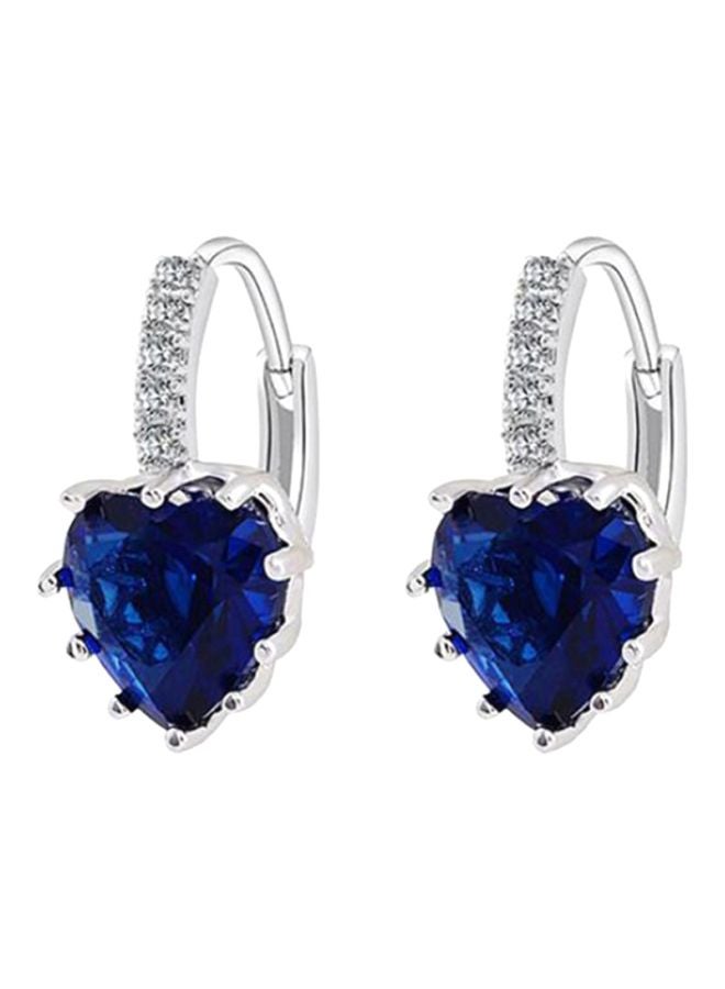 Rhinestone Studded Heart Shape Stud Earrings - v1610554817/N13625276A_1