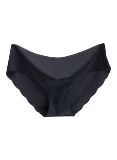 Solid Seamless Panty Black