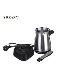 sokany Stainless Steel Electric  Turkish Coffee Maker 0.5 L SK-214 Silver  - Image 2