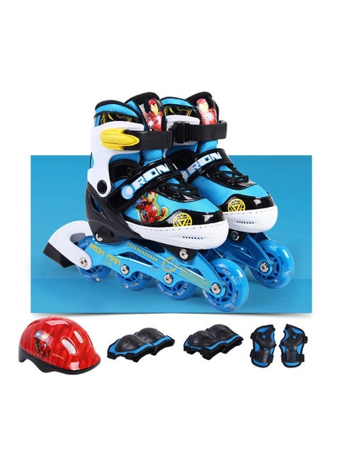 Marvel Iron Man Flashing Wheels Inline Skate Combo Set 1.7kg