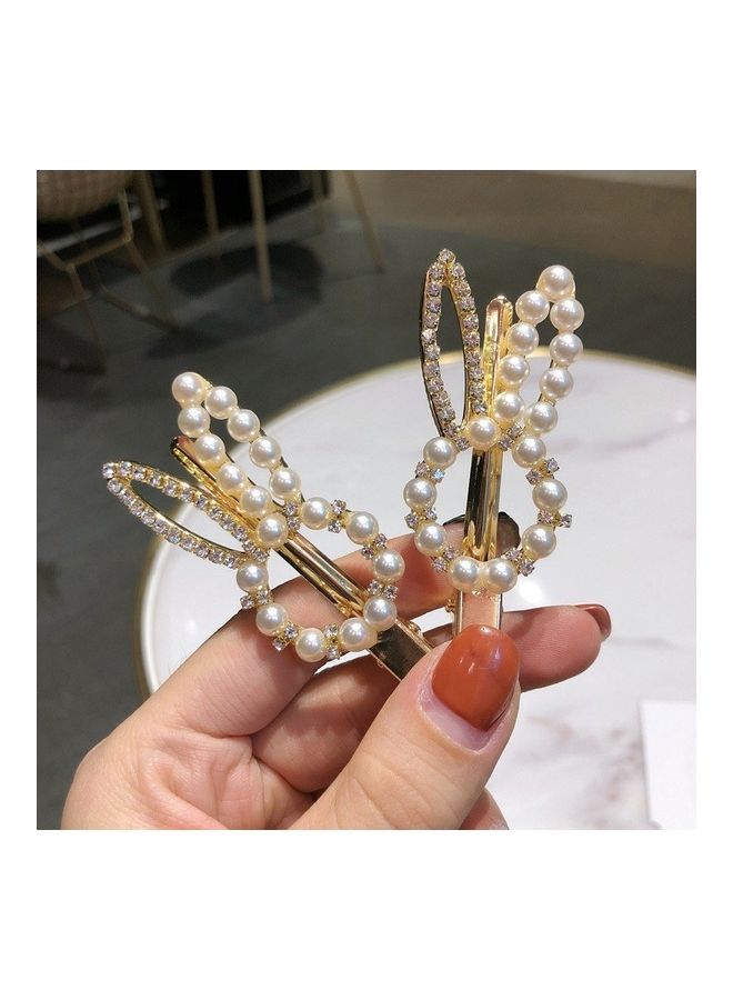 Pearl Rhinestone Hairpin Multicolour - Image 5