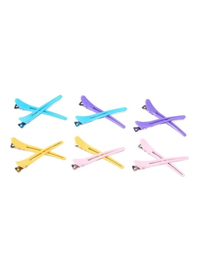 12-Piece Anti-slip Hair Styling Salon Hairdressing Duckbill Clips Tool Multicolour - Image 3