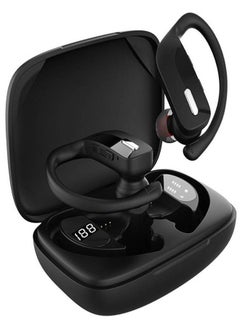 T16/T17 TWS Wireless BT Earphones 5.0 Stereo Ears Digital Display Sports Earphones Black