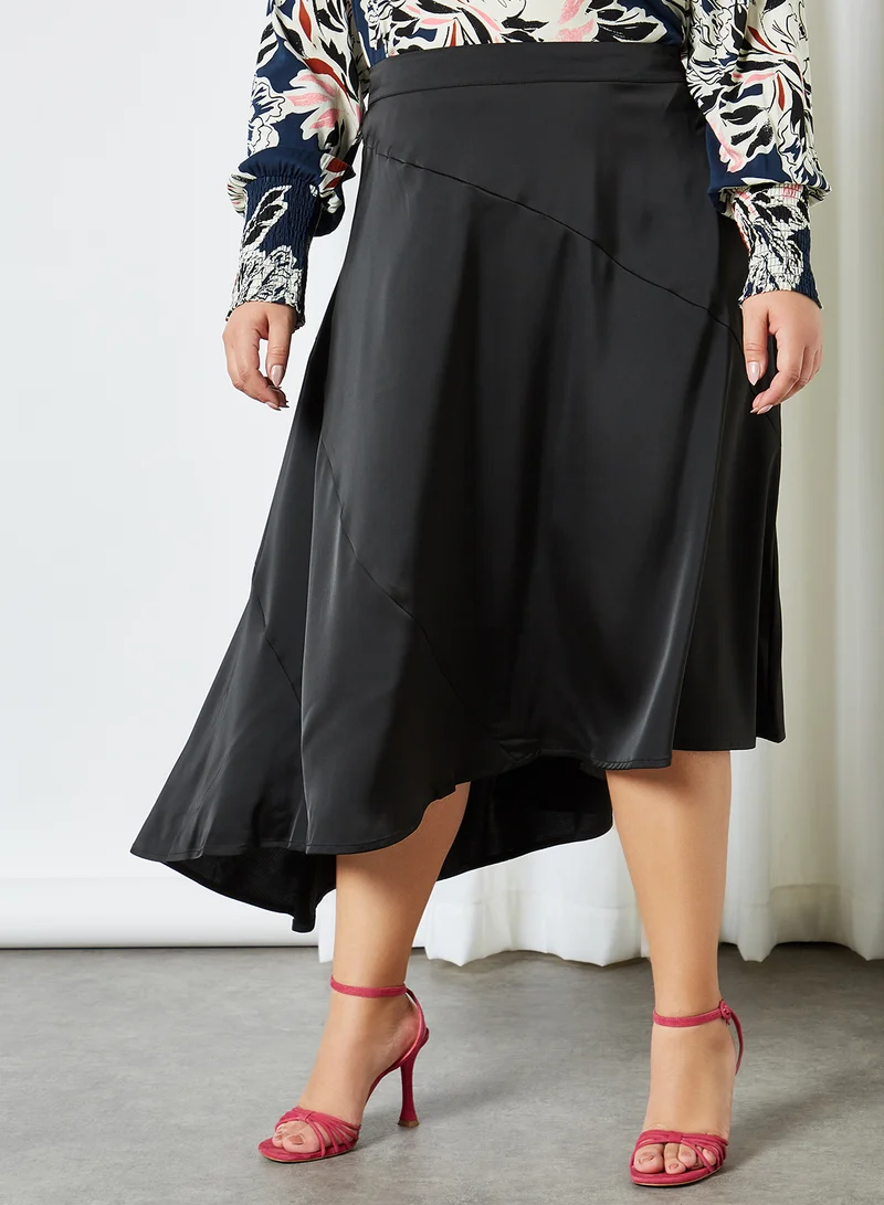 VERO MODA Curve Asymmetric Hem Skirt