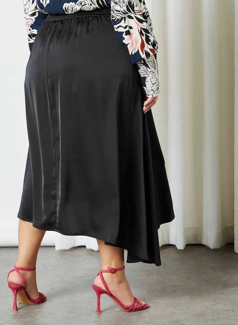 VERO MODA Curve Asymmetric Hem Skirt