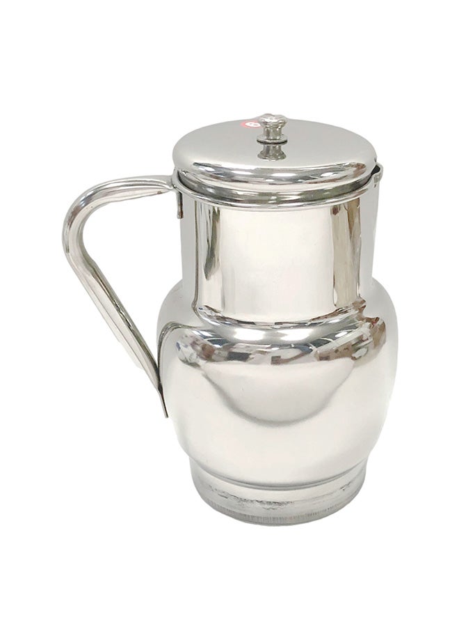 TAJ 2-Pieces Stainless Steel Jug silver 1.6Liters 
