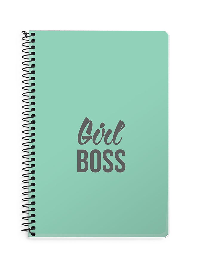 Stylizedd - Designer A5 Spiral Notebook Memo Notepad Journal Turquoise - Image 1