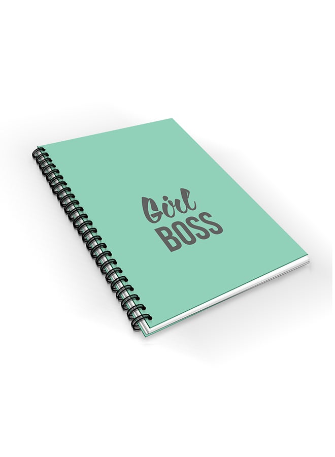 Stylizedd - Designer A5 Spiral Notebook Memo Notepad Journal Turquoise - Image 1