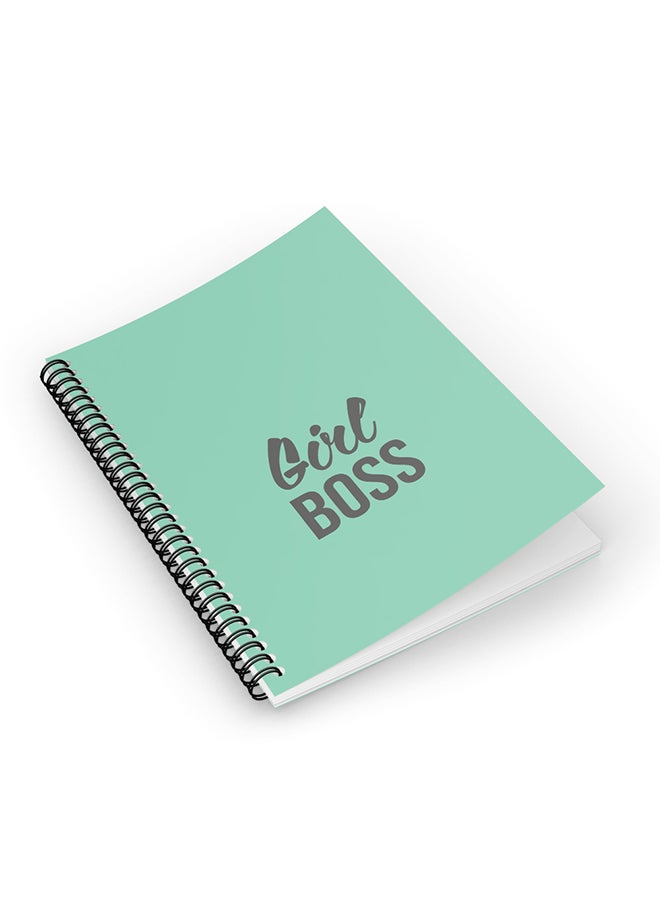 Stylizedd - Designer A5 Spiral Notebook Memo Notepad Journal Turquoise - Image 1