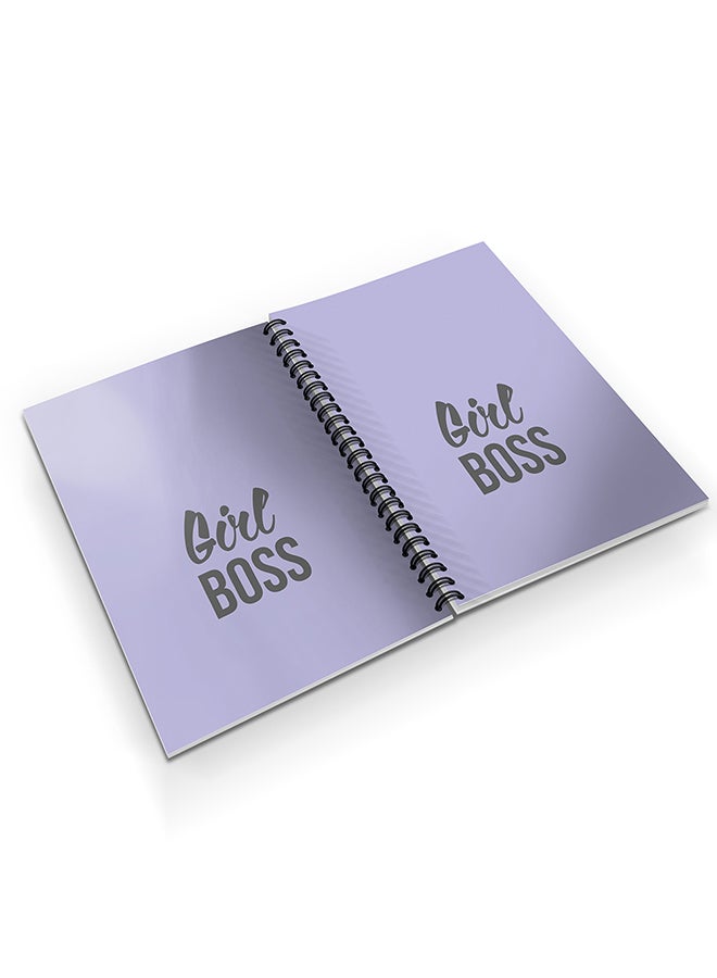 Stylizedd Designer A5 Spiral Notebook Memo Notepad Journal Purple - Image 3