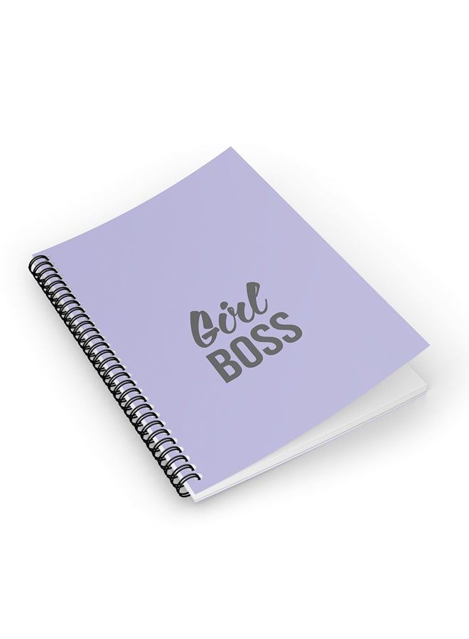 Stylizedd Designer A5 Spiral Notebook Memo Notepad Journal Purple - Image 4