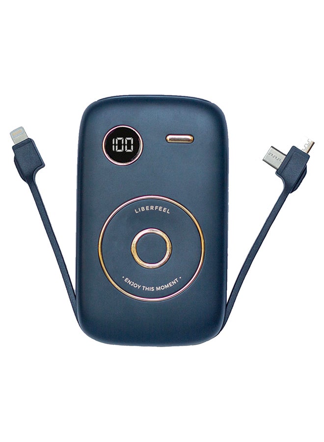 Generic 10000.0 mAh Fast Charge Powerbank Navy blue  - Image 1