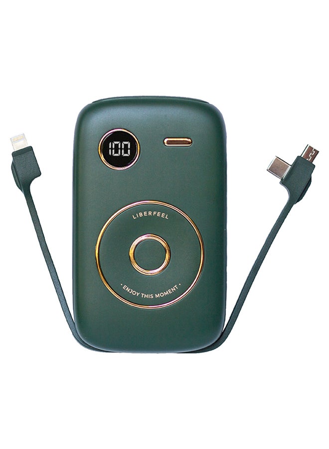 Generic 10000.0 mAh Fast Charge Powerbank Green  - Image 1