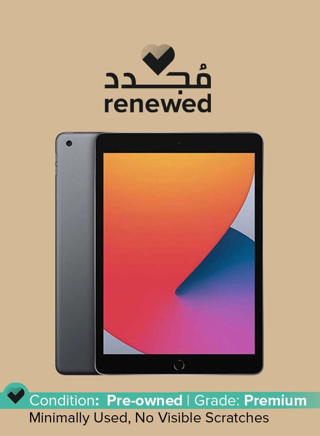 Apple Renewed - iPad - 2020 (8th Gen) 10.2-Inch 32GB WiFi Space Grey - Image 1