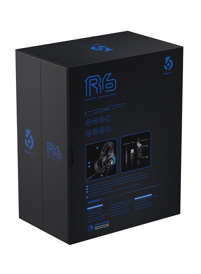 ثري سكس ناين سماعة رأس احترافية للألعاب R6 - Image 3