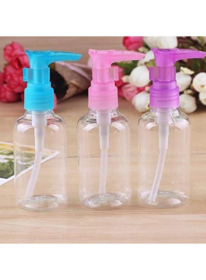 3-Piece Portable Refillable Spray Bottle Multicolour 75ml