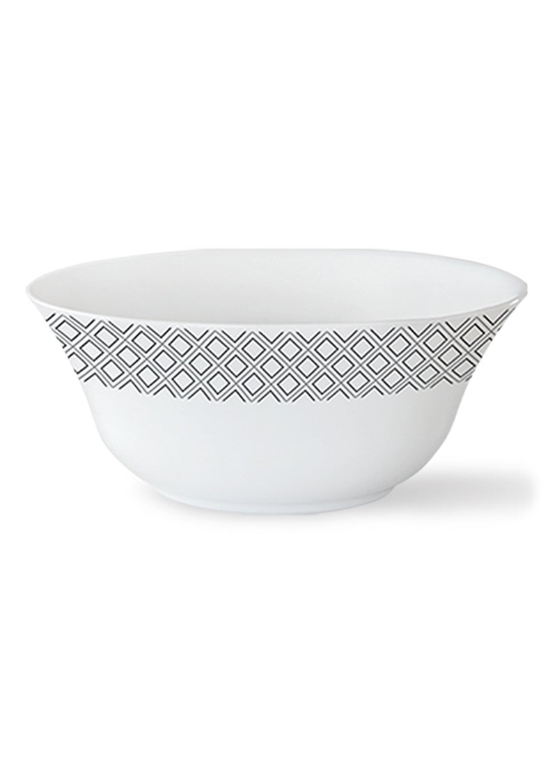 BOROSIL Opalware Dinner Set, Plates, Dishes, Bowls, Serves 6 Black/Grey Cones 27-Piece  - Image 2
