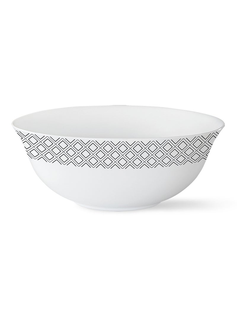 BOROSIL Opalware Dinner Set, Plates, Dishes, Bowls, Serves 6 Black/Grey Cones 27-Piece  - Image 4