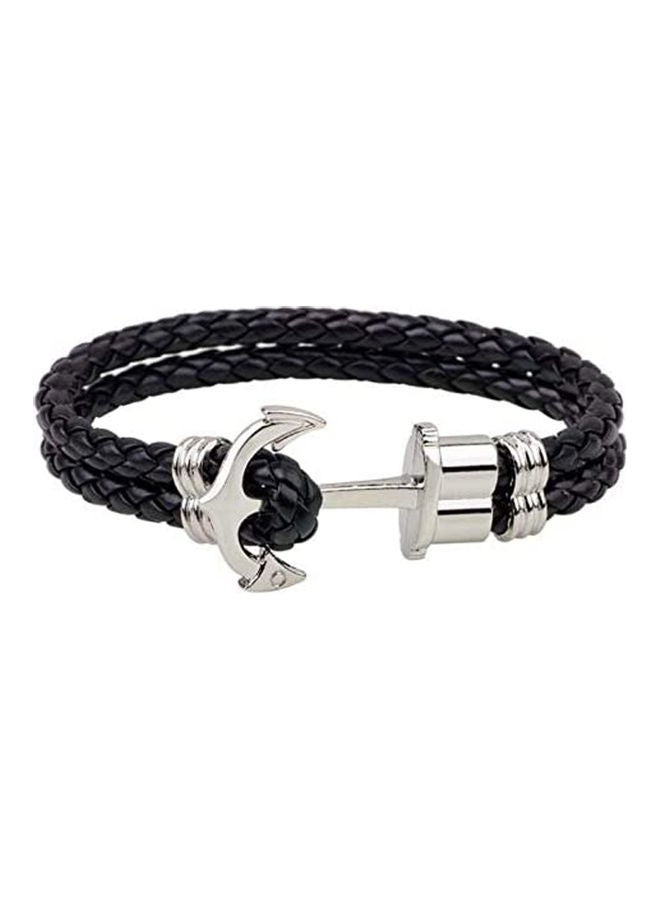 AIWANTO - Leather Braided Bracelet - Image 1