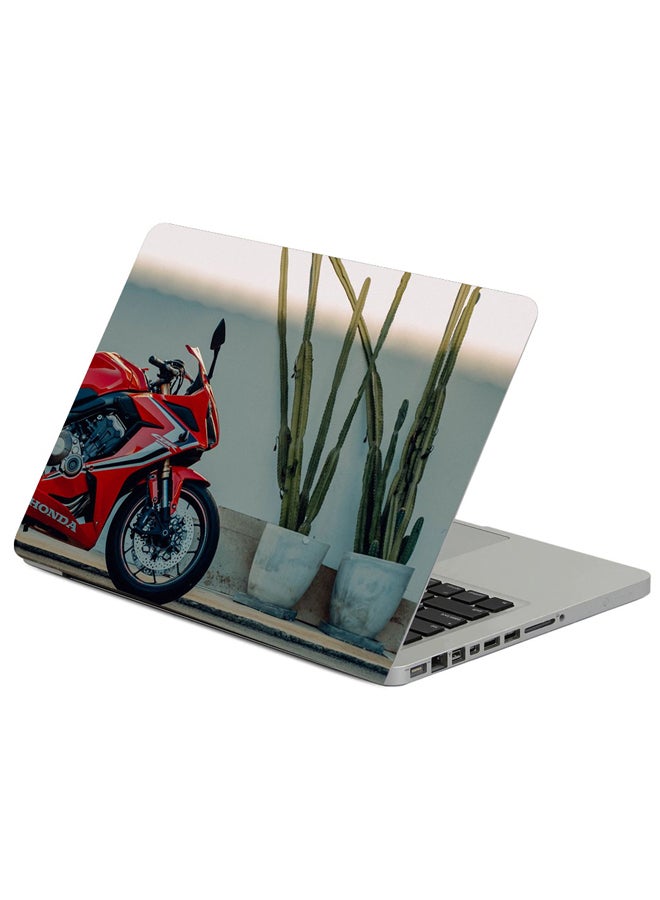 Honda Motorcycle Bike Printed Laptop Sleeve Multicolor