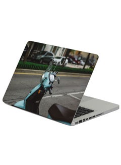 Fast Print Scooter Moped Steering Wheel Printed Laptop Sleeve Multicolor 