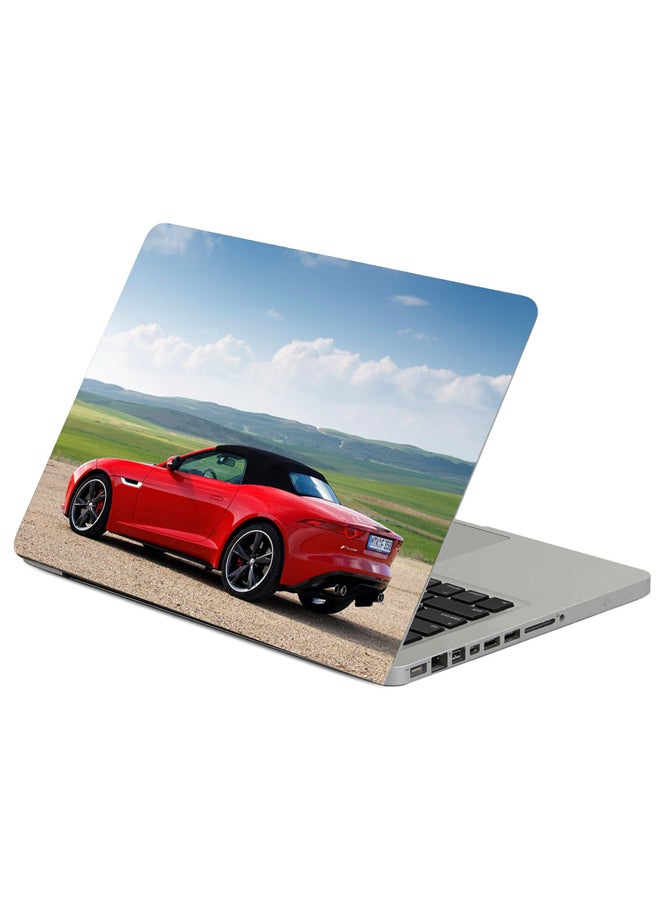 Fast Print Jaguar F-Type V8 S Printed Laptop Sleeve Multicolor