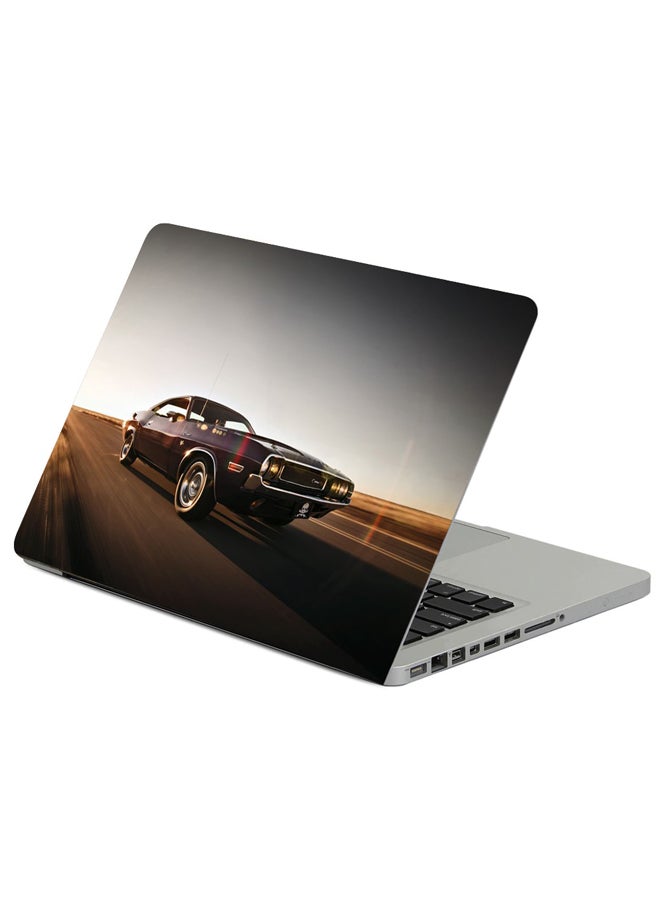 ملصق للابتوب مزين بطبعة سيارة دودج تشالنجر متعدد الألوان