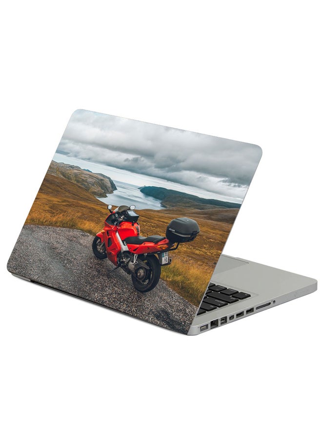Honda Bike Printed Laptop Sleeve Multicolor