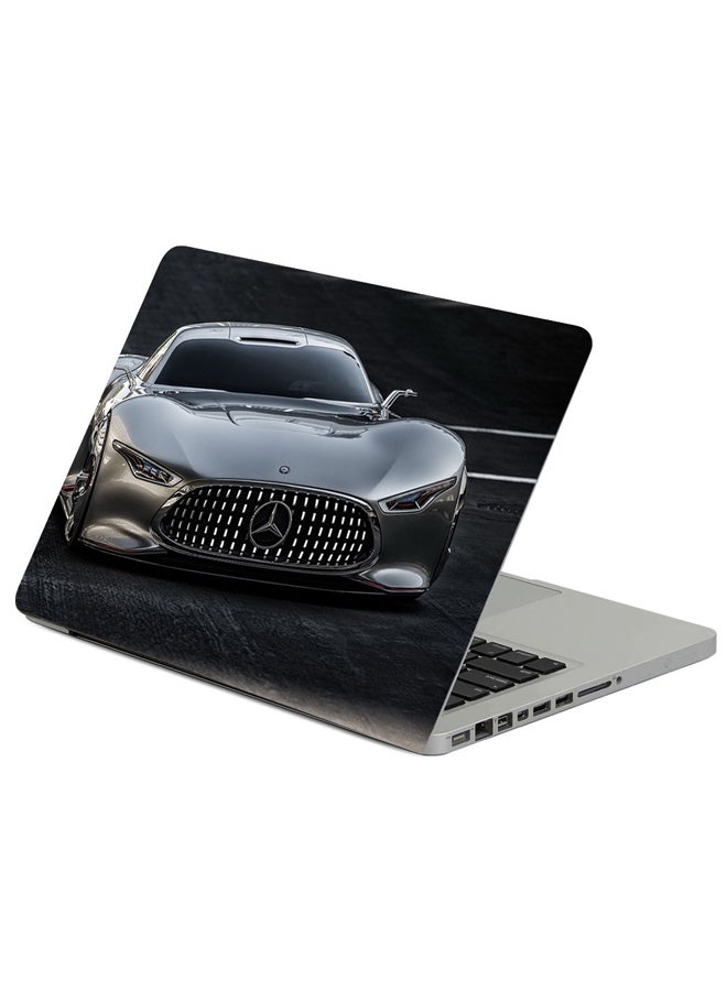Fast Print Mercedes-Benz Amg Gray Printed Laptop Sleeve Multicolor