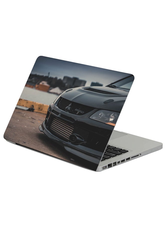 Fast Print Mitsubishi Headlight Front View Printed Laptop Sleeve Multicolor