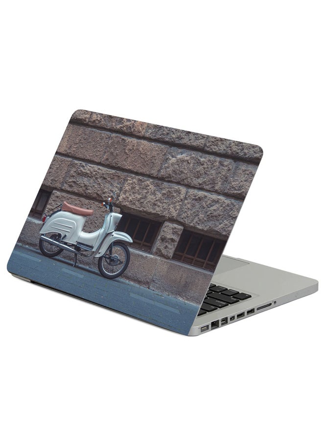 Fast Print Moped Scooter Transport Printed Laptop Sleeve Multicolour 