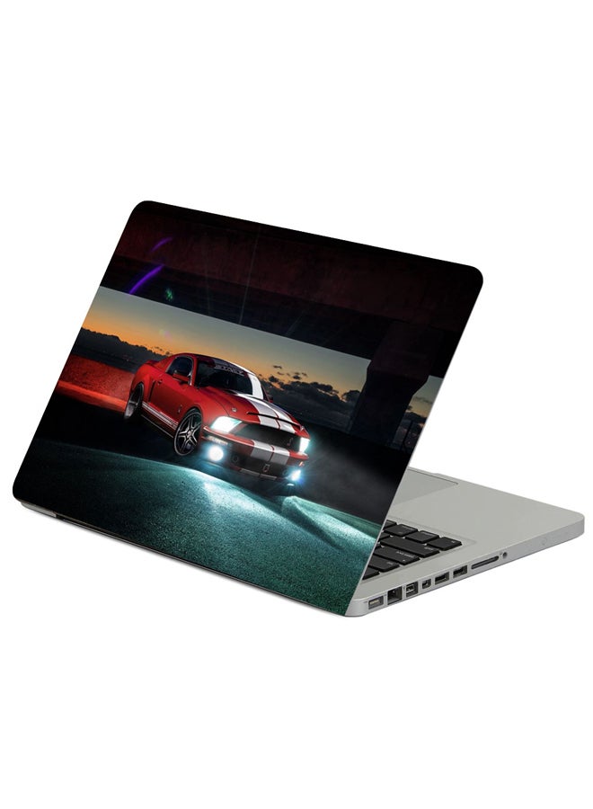 Fast Print Ford Mustang Shelby Gt500 Printed Laptop Sleeve Multicolour