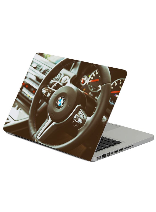 Fast Print Bmw M6 Steering Wheel Printed Laptop Sleeve Multicolour 