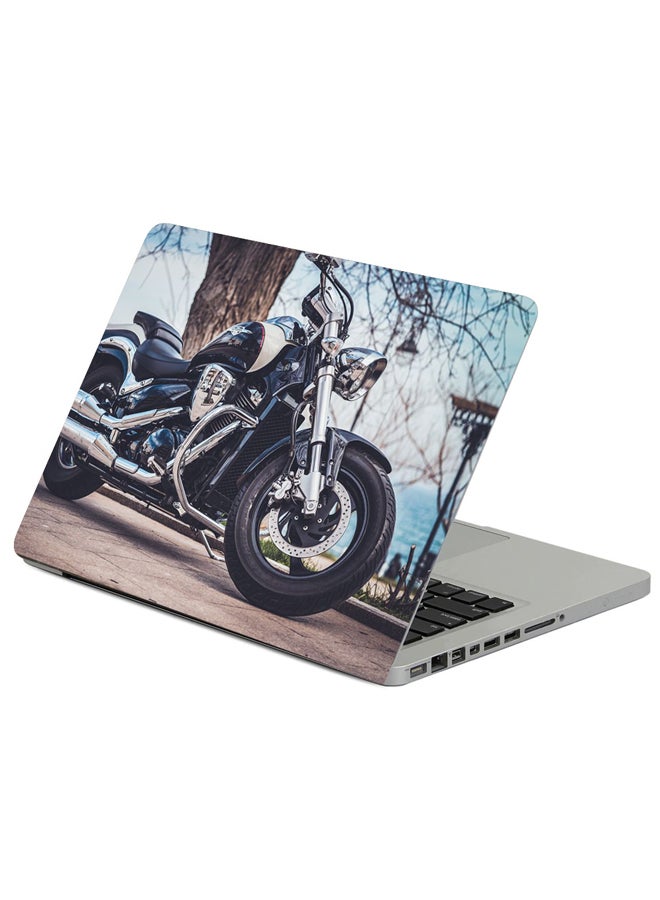 Fast Print Motorcycle Wheel Tire Printed Laptop Sleeve Multicolour 