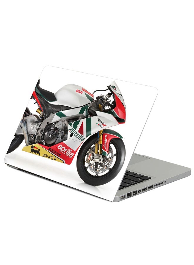 Fast Print Sportbike Biaggi Rsv4 Sports Printed Laptop Sleeve Multicolour 