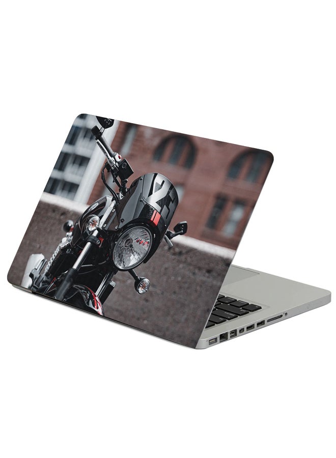 Fast Print Bike Motorcycle Side View Printed Laptop Sleeve Multicolour