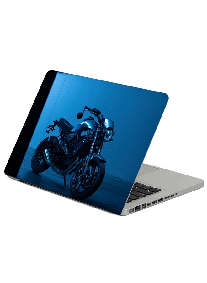 Fast Print Motorcycle Front View Wheel Printed Laptop Sleeve Multicolour