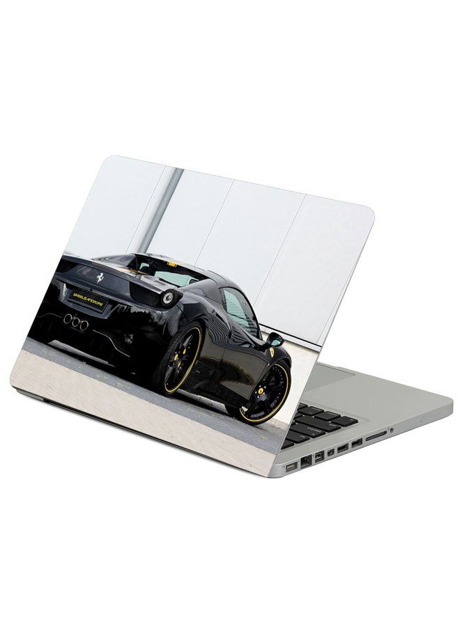 حافظة لابتوب بطبعة سيارة فيراري تيونينج للسباق متعدد الألوان