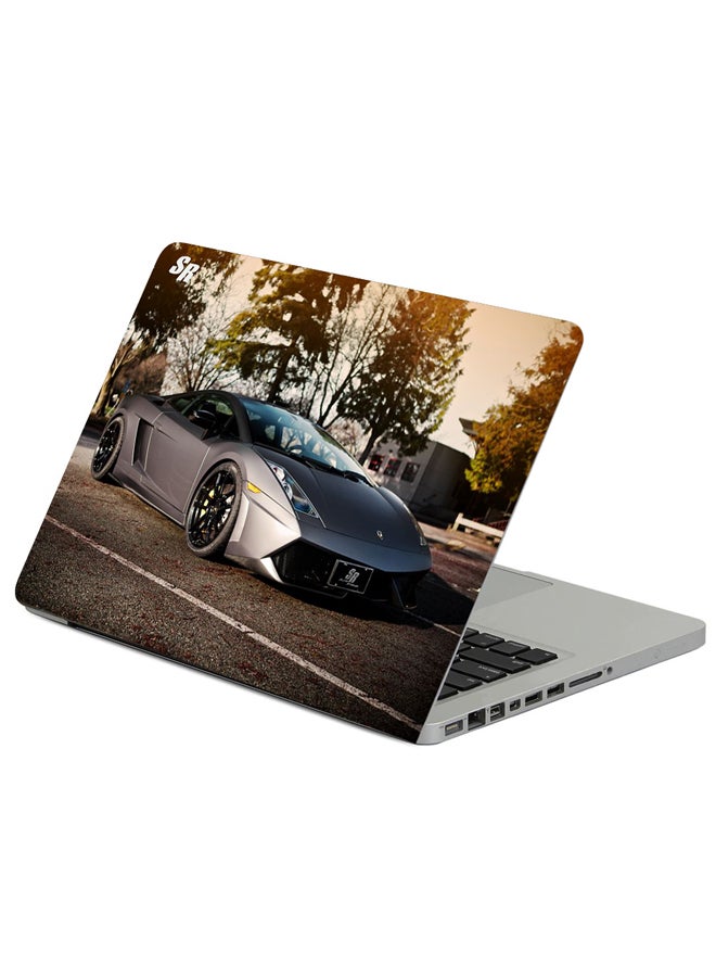 Fast Print Limitless Lamborghini Sr Auto Group Printed Laptop Sleeve Multicolour 
