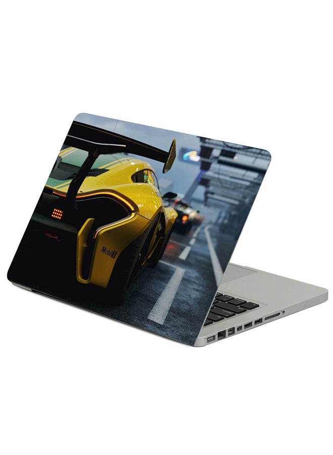 Fast Print Mclaren P1 Gtr Printed Laptop Protector Sticker Multicolour 