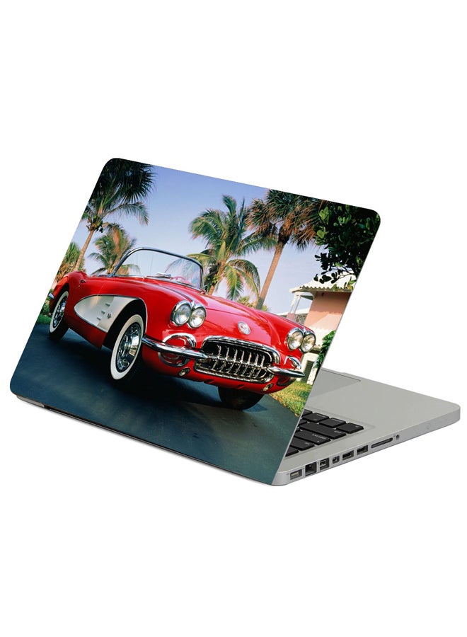 فاست برينت حافظة لابتوب بطبعة سيارة شيفروليه كورفيت موديل 1960 متعدد الألوان